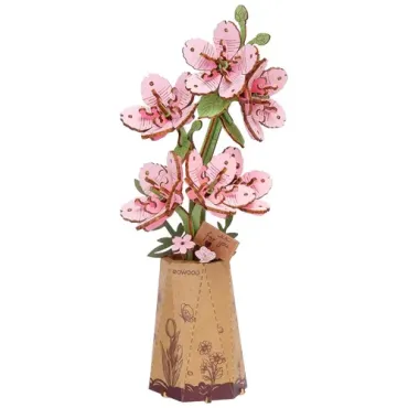 Puzzle 3D en bois - Fleurs...