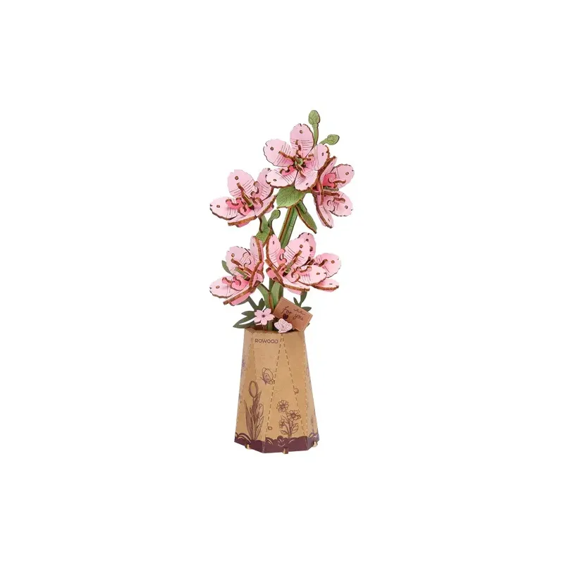 Puzzle 3D en bois - Fleurs de Cerisier