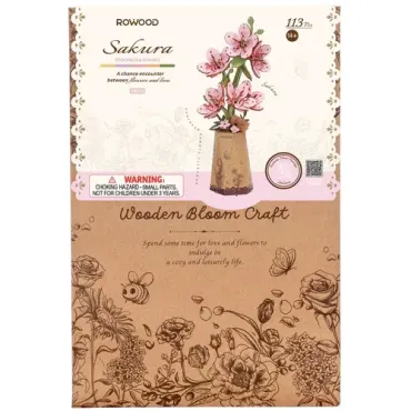 Puzzle 3D en bois - Fleurs de Cerisier