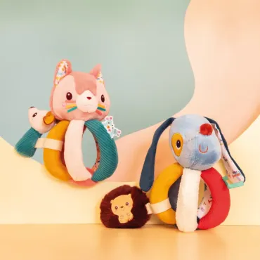 Hochet à poignées Jeanne le chat