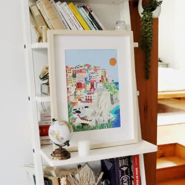 Coffret peinture au numéro - Cinque terre par Kenzie Elston