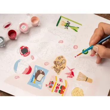 Coffret peinture au numéro - Petit Pinceau Week-end à Tokyo