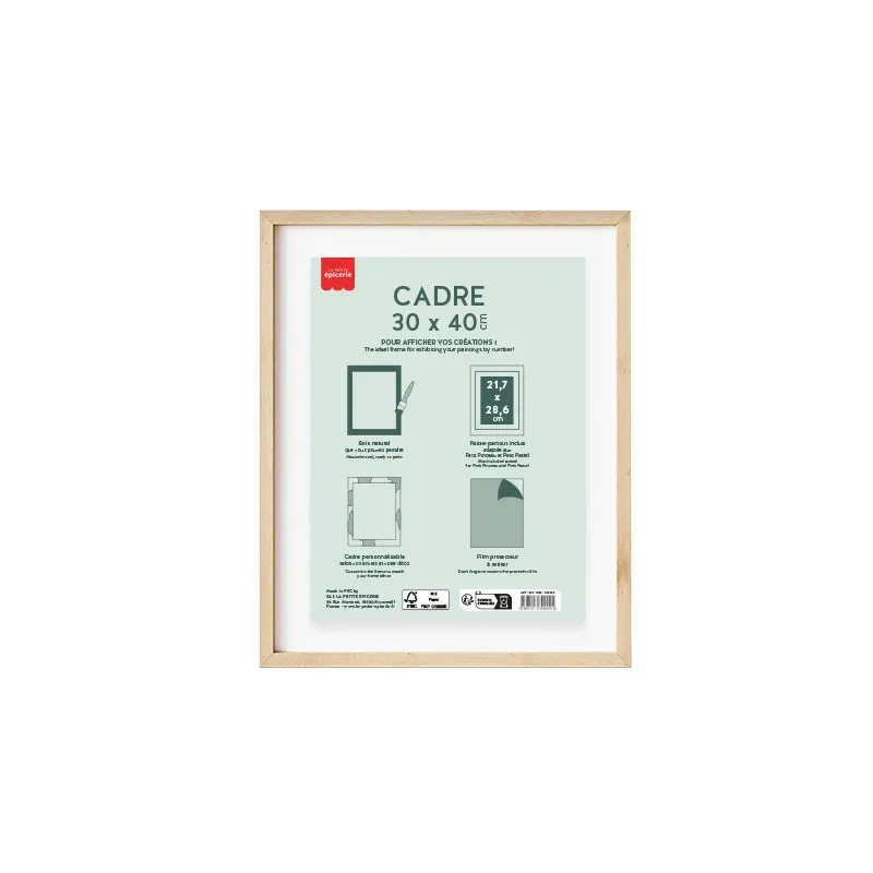 Cadre Bois 30X40