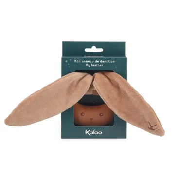 Anneau de dentition en silicone lapin - Terracotta