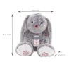 Peluche lapin Gris prestige - 55 cm