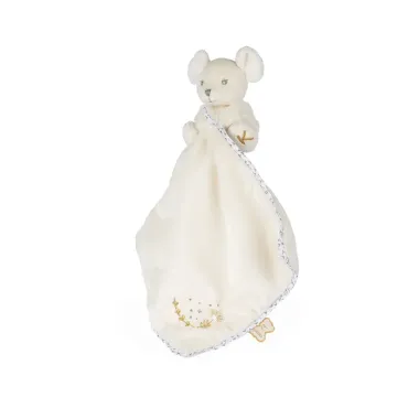 Doudou souris câline Crème
