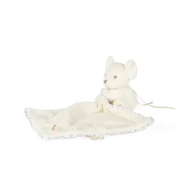 Doudou souris câline Crème