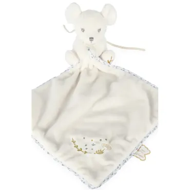 Doudou souris câline Crème