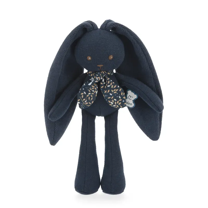 Pantin lapin Bleu nuit - 25 cm