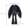 Pantin lapin Bleu nuit - 25 cm