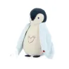 Peluche veilleuse manchot Bleu