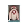 Peluche veilleuse manchot Rose