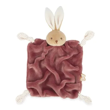 Doudou lapin Bordeaux