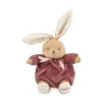 Peluche lapin Patapouf Bordeaux - 17 cm