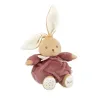 Peluche lapin Patapouf Bordeaux - 17 cm