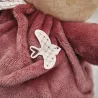 Peluche lapin Patapouf Bordeaux - 17 cm