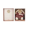 Peluche musicale lapin Patapouf Bordeaux - 17 cm