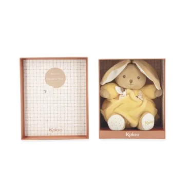 Peluche lapin Patapouf Jaune - 17 cm