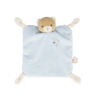 Doudou ours Bleu