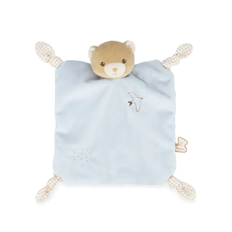 Doudou ours Bleu