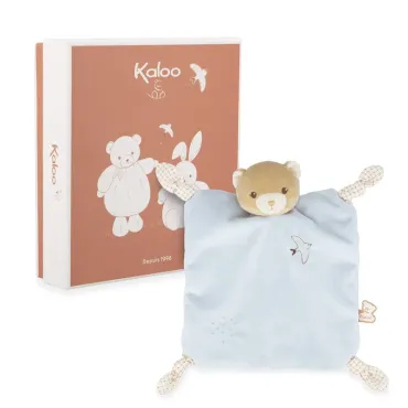 Doudou ours Bleu