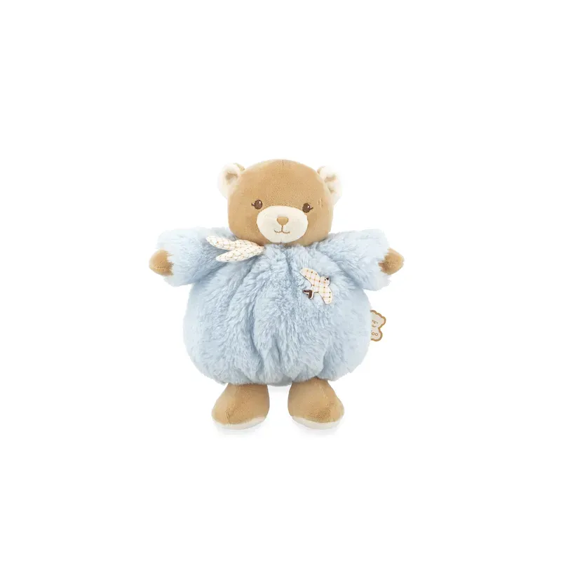 Peluche ours Patapouf Bleu - 17 cm
