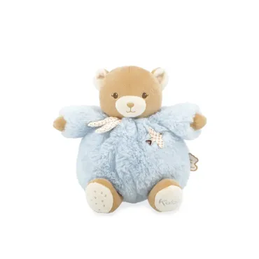 Peluche ours Patapouf Bleu - 17 cm