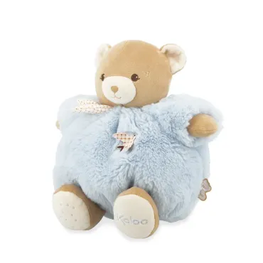 Peluche ours Patapouf Bleu - 25 cm