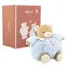Peluche ours Patapouf Bleu - 25 cm