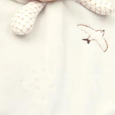 Doudou lapin rond Crème