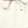 Doudou lapin rond Crème