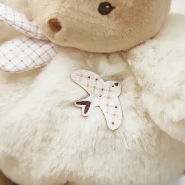Peluche lapin Patapouf Crème - 17 cm