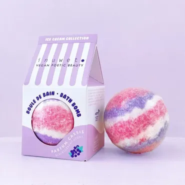 Boule de bain effervescente - Cassis