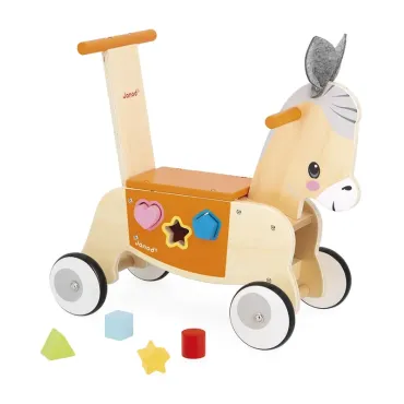 Porteur Âne en bois