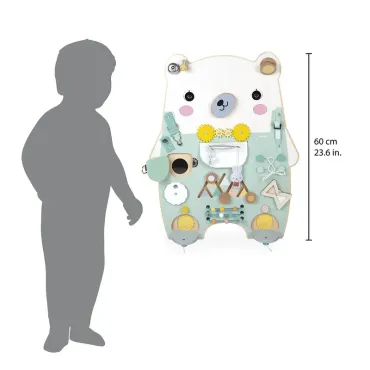 Busy-board Ourson en bois Pure