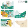 Busy-board Crocodile en bois Tropik