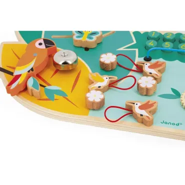 Busy-board Crocodile en bois Tropik