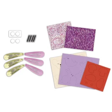 6 Barrettes Flower Garden à Créer