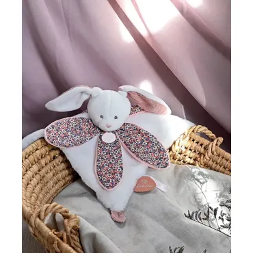 Doudou LAPIN blanc avec...