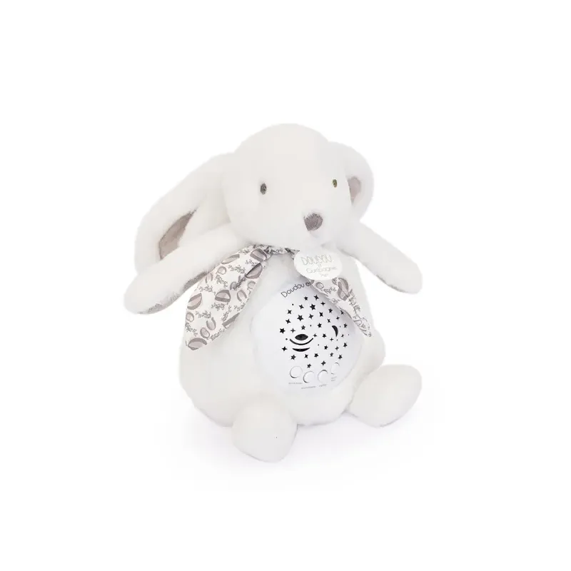 Veilleuse Lapin Musicale Projection mur avec chansons Douces - Blanc