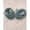 Lapin Doudou - Coffret cadeau Chaussons et Doudou Vert Sauge 15 cm