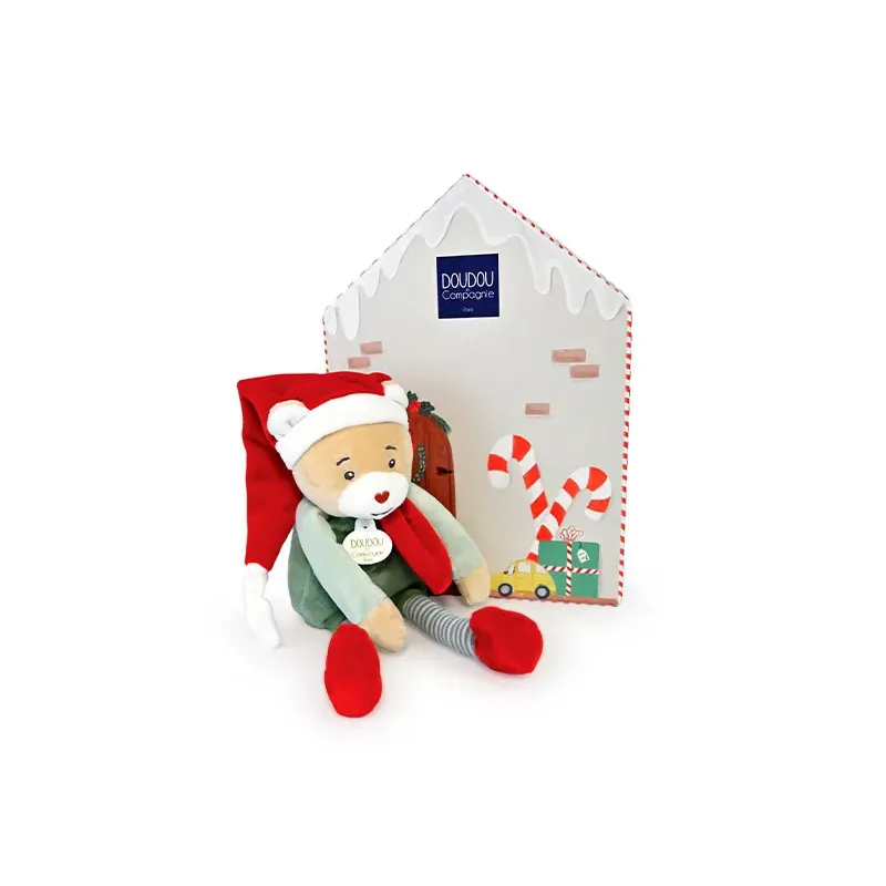 Doudou Farceur & sa maisonnette - Cotillon Lutin Farceur 27 cm