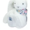 Peluche lapin blanc 25 cm - Lapin Fleurette