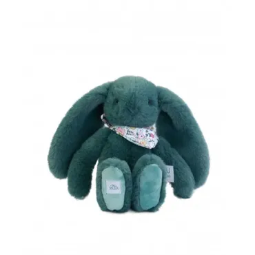Peluche lapin vert 25 cm -...