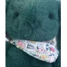 Peluche lapin vert 25 cm - Lapin Fleurette