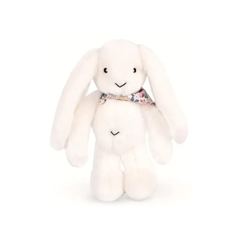 Peluche lapin Blanc 35 cm - Lapin Fleurette