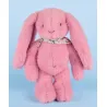 Peluche lapin Rose 35 cm - Lapin Fleurette