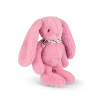 Peluche lapin Rose 35 cm - Lapin Fleurette