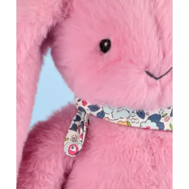Peluche lapin Rose 35 cm - Lapin Fleurette