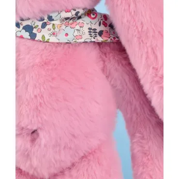 Peluche lapin Rose 35 cm - Lapin Fleurette